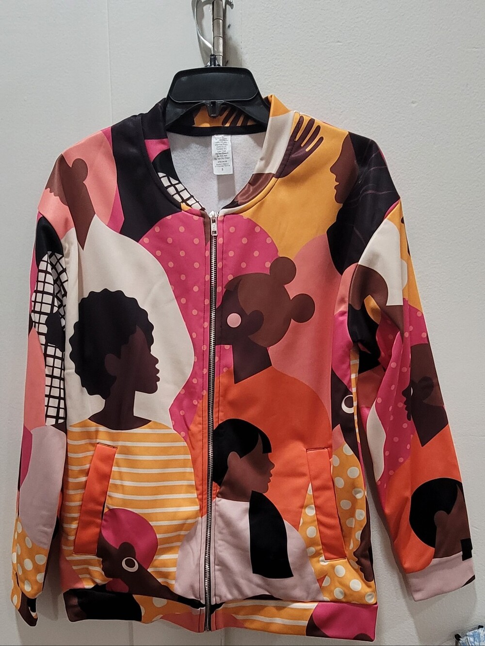 Simi Sienna Colorful Graphic Jacket And Leggings in Pink, Yellow, Orange & Brown